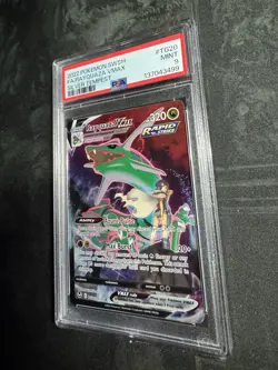 2022 Pokemon Sword & Shield Silver Tempest #TG20 Fa/Rayquaza Vmax PSA 9 - Image 3
