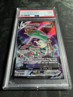 2022 Pokemon Sword & Shield Silver Tempest #TG20 Fa/Rayquaza Vmax PSA 9 - Image 5