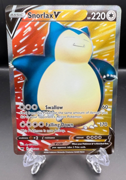 Pokemon TCG: Snorlax V (Full Art) 197/202 - SWSH01: Sword & Shield Base Set NM - Image 1