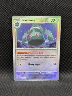 Bronzong 067/131 MASTER BALL PATTERN REVERSE HOLO Prismatic Evolutions Pokemon - Image 3