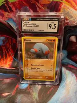 Pokemon Phanpy 69/107 EX Deoxys CGC MINT 9.5 🔥 - Image 1