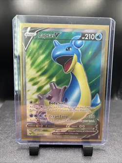 Pokemon TCG Lapras V 189/202 Sword & Shield Base Full Art NM - Image 3