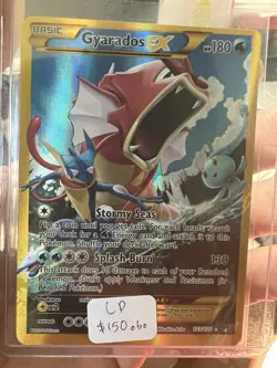 2016 Pokemon XY Breakpoint Secret #123 Full Art Gyarados EX - Image 1