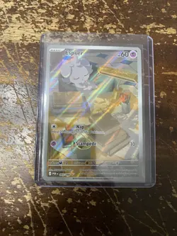 Espurr 95/88 Illustration Rare Pokemon Perfect Order ME03 NM PACK FRESH IN HAND - Image 1