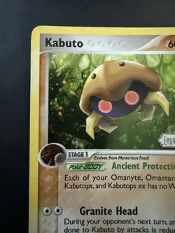 Pokemon TCG Legend Maker Kabuto 36/92 Stamped Reverse Holo - Light Play - Image 4