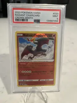 2023 Pokemon SWSH Radiant Charizard Crown Zenith #20 PSA 9 - Image 1