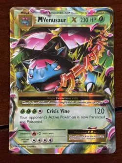Pokemon XY Evolutions M Venusaur Ex 2/108 Holo Rare - Image 1