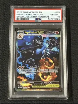 Pokemon 2025 Mega Charizard X ex 125/094 SIR Phantasmal Flames GEM MINT PSA 10 - Image 1