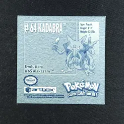 Kadabra 64 - Artbox Series - Pokemon Sticker - Image 2