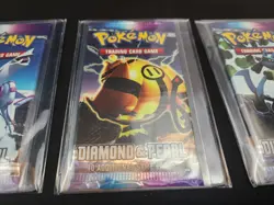 New Sealed Pokemon Diamond & Pearl BASE SET 4 Booster Pack Art Set - Image 3