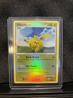 Pokemon Pikachu TCG Reverse Holo Rare Stamped Platinum 70/100 - Image 1