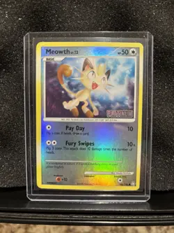 Meowth 106/146 Reverse Holo Burger King Promo Pokemon Platinum - Image 1