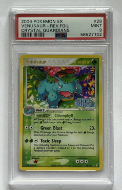 2006 Pokemon EX Crystal Guardians - Venusaur Rev.Foil #28 PSA 9 NIMT - Image 1