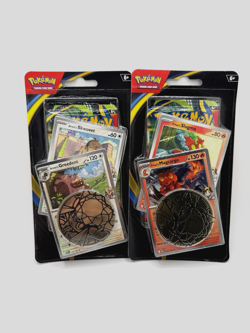 Pokemon TCG Mega Evolution Phantasmal Flames Blister Set Greedent and Magcargo - Image 1