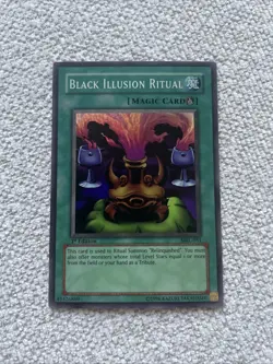 Yu-Gi-Oh TCG Black Illusion Ritual MRL-051 Magic Ruler 1st Edition Holo Rare - Image 1