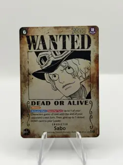 Sabo OP13-120 SP Wanted Poster Art One Piece Card English Pack Fresh - Image 1