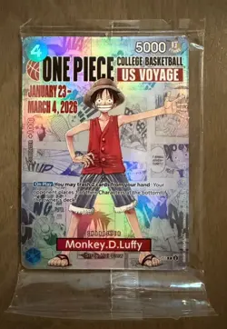 [NEW] - Unopened One Piece Monkey.D.Luffy (College Basketball US Voyage) P-055 - Image 1