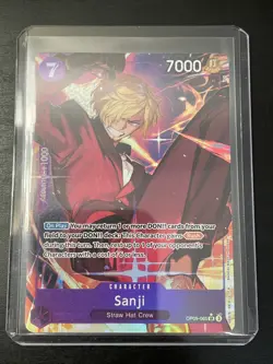 Sanji OP09-065 SR Alt Art Emperors in the New World One Piece English - Image 1
