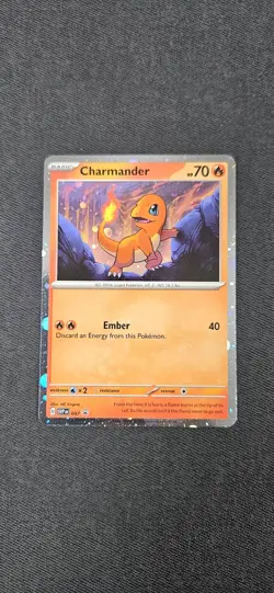 Charmander -(Cosmos Holo)SV: Scarlet & Violet Promo Cards 047 Holo Promo Fire LP - Image 1
