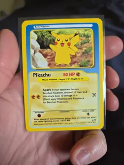 Pikachu Funskool 2004 India Pokemon Card Vintage - Image 1