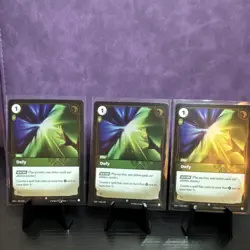 League of Legends Foil Defy Spell Card Lot 3 Cards Playset - Image 1