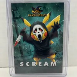 POKEMON PIKACHU COSPLAY SCREAM #13 BOX HIT card - Image 1