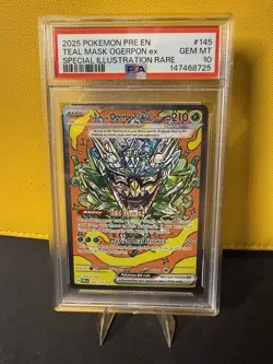 Pokemon TCG Teal Mask Ogerpon EX Prismatic Evolutions Card 145/131 NM Condition - Image 1