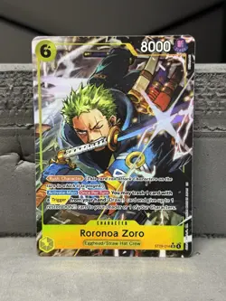 One Piece Card Game Roronoa Zoro ST29-014 Super Rare Full Art English Edition - Image 1