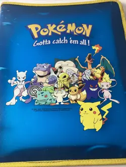 Vintage Pokemon Card Storage 3 Ring Zipper Binder Gotta Catch Em All Folder 1999 - Image 1