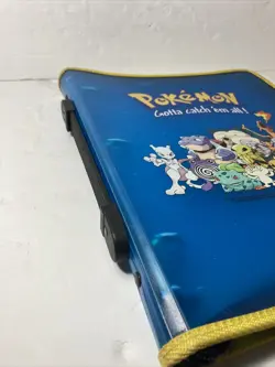 Vintage Pokemon Card Storage 3 Ring Zipper Binder Gotta Catch Em All Folder 1999 - Image 3
