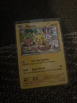 Pokemon TCG XY95 Pikachu Promo Card Black Star Rare Holo | LP NM (30) - Image 1