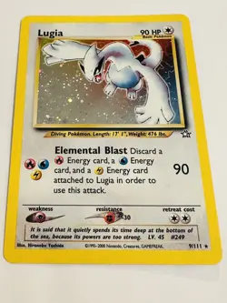 Pokemon Lugia Neo Genesis Holo Rare 9/111 90 HP Basic Unlimited Card - Image 1