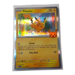Pikachu 062/193 Holo Trick or Trade 2023 Pokemon TCG Card NM Pumpkin Stamp - Image 5