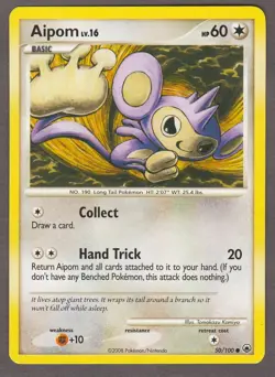 Aipom 50/100 Majestic Dawn 2008 Pokemon Card Lightly Played LP - Image 1