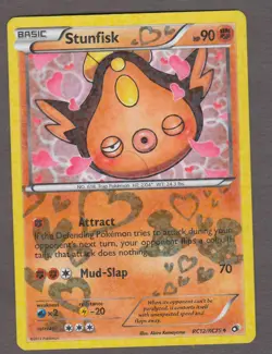 Stunfisk RC12/RC25 Legendary Treasures Radiant Collection Pokemon Card LP 2013 - Image 1