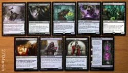 Set of 9 Witch Creatures & Spells *NM* (English Magic MTG) Witch of the Moors - Image 1