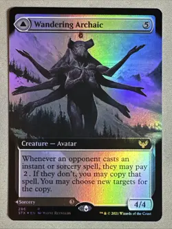 MTG / Wandering Archaic / STX / #286 / FOIL (Extended Art) / Rare / NM - Image 1