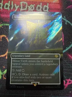 MTG Minas Tirith BORDERLESS SURGE FOIL Lord Of The Rings 0752 (LTR) - Image 1