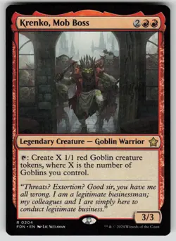 Krenko, Mob Boss Normal R Foundations 204 NM - Image 1