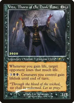 mtg magic vito thorn of the dusk rose FOIL retro ENGLISH epine de la du - Image 1