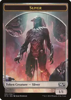 Sliver 1x TOKEN MtG ENGLISH Magic 2015 SP/NM - Image 1