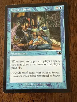 MTG Magic the Gathering Rhystic Study (45/144) Prophecy M/HP - Image 1
