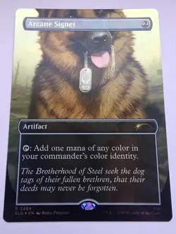 Arcane Signet (2464) Secret Lair Drop Foil - Dogmeat! - Image 1