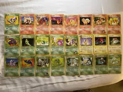 Nintendo Pokemon TCG Japanese Base Set Lot 72 Cards Arbok Zapdos Vulpix - Image 1