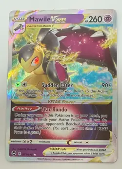 POKEMON TCG MAWILE V STAR 071/195 SILVER TEMPEST HALF ART MINT PACK TO SLEEVE - Image 1