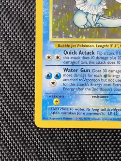 Vaporeon Holo 12/64 NO SYMBOL Error Misprint 1999 Jungle Pokemon Card LP+ - Image 5