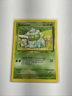 Bulbasaur 044/102 Base Set Regular Pokemon Card TCG - Image 1