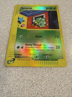 Spinarak 111/147 Aquapolis Reverse Holo Light Played Pokemon 2002 - Image 2