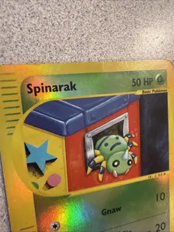 Spinarak 111/147 Aquapolis Reverse Holo Light Played Pokemon 2002 - Image 5