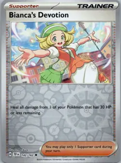 Pokemon Bianca's Devotion SV05: Temporal Forces 142/162 NM Reverse Holo - Image 1